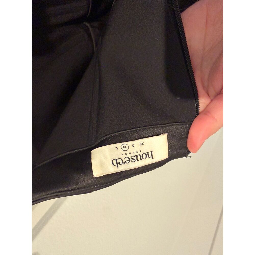 House of CB Adrienne Black Satin Strapless Corset Maxi M black - Picture 11 of 11